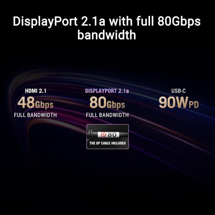 Asus ROG Swift OLED PG27UCDM 27″ gaming monitor angled view