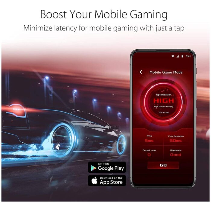 Asus RT‑AX82U AX5400 Wi‑Fi 6 gaming router – front view