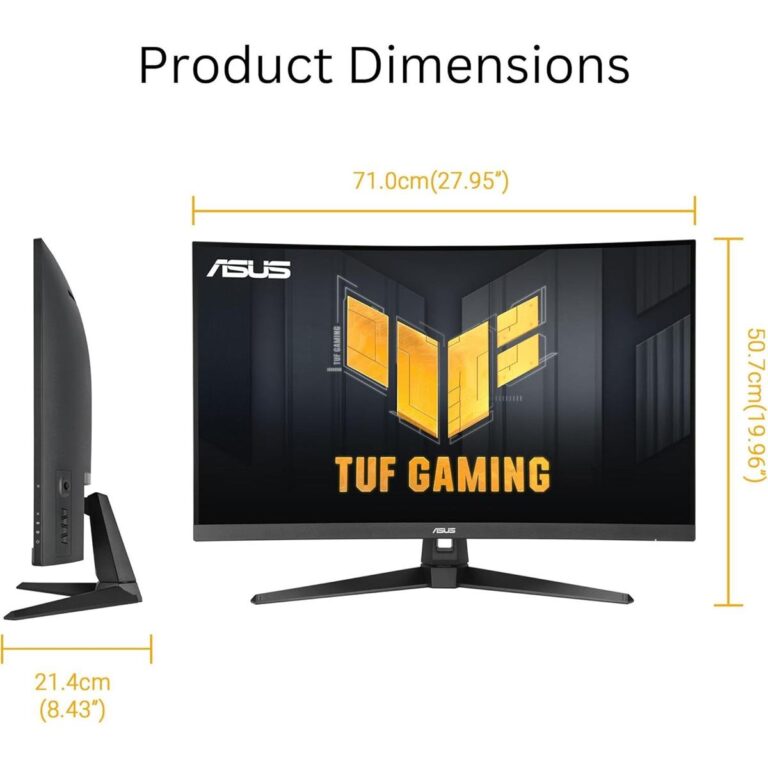 ASUS TUF Gaming VG32WQ3B 31.5” Curved WQHD 180Hz Gaming Monitor