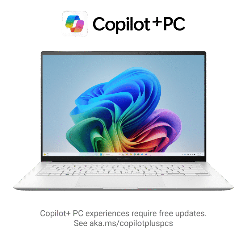 ASUS UX5406SA 14-inch OLED laptop in Zumaia Gray with vibrant 3K display and ultra-thin design