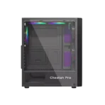 RGB Gaming Case with 3 RGB Fans, Tempered Glass, and Liquid Cooling Support