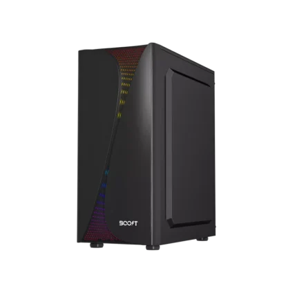 RGB Gaming Case with 3 RGB Fans, Tempered Glass, and Liquid Cooling Support