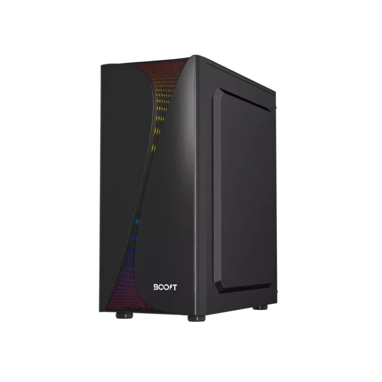RGB Gaming Case with 3 RGB Fans, Tempered Glass, and Liquid Cooling Support