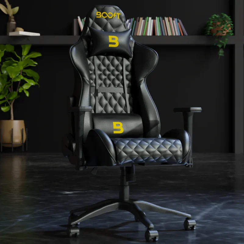 Boost Synergy Gaming Chair in black and red PU leather