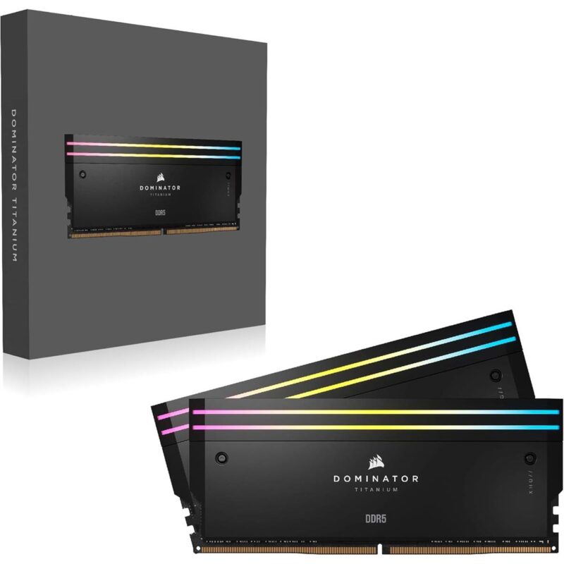 Corsair Dominator Titanium RGB DDR5 64GB RAM – Black