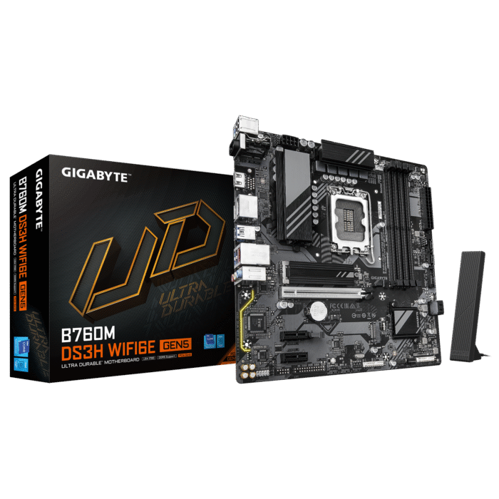 GIGABYTE B760M Motherboard with DDR5 and WiFi 6E
