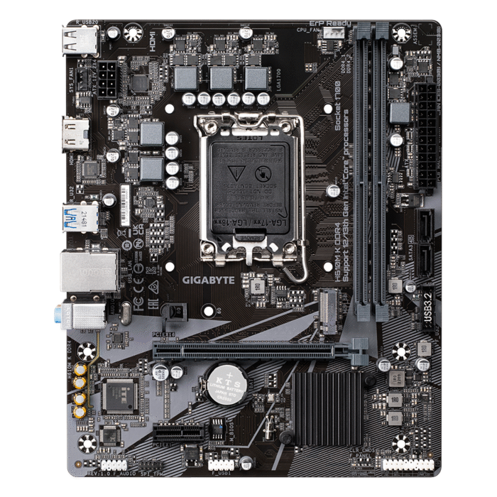 Intel H610 LGA1700 Micro-ATX Motherboard with DDR4 and HDMI