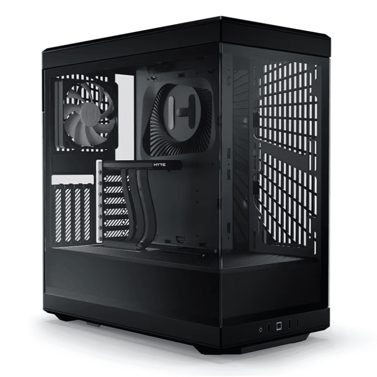 Hyte Y40 S-Tier Aesthetic Mid-Tower ATX Gaming Case in Pitch Black