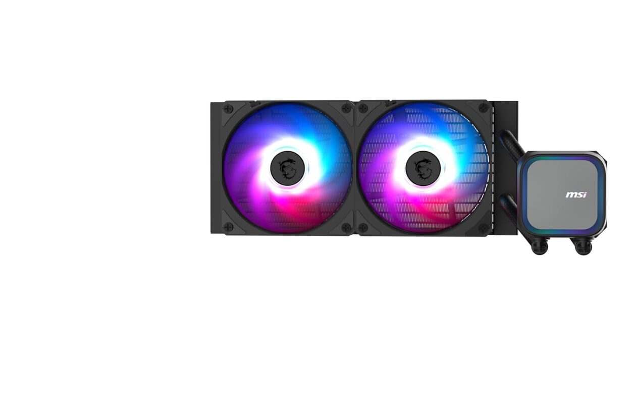 MSI MAG Coreliquid A13 240mm ARGB CPU Liquid Cooler with dual 120mm fans