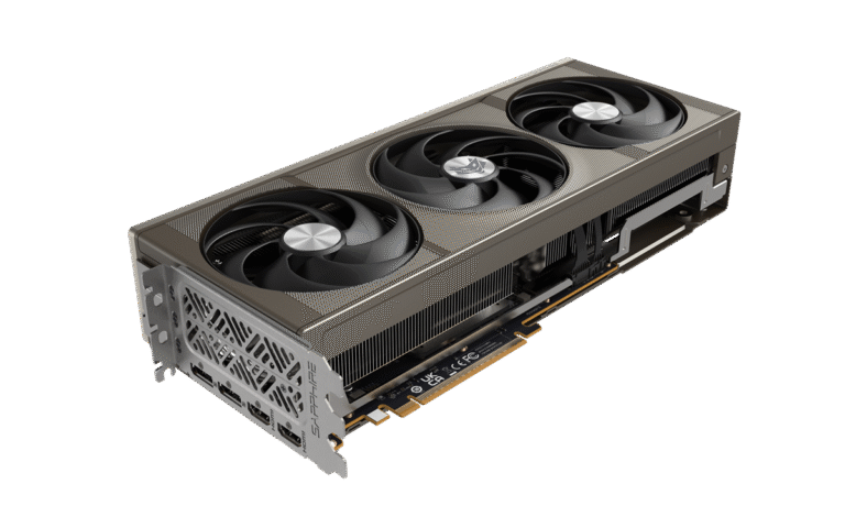 AMD Radeon RX 9070 Graphics Card Front View