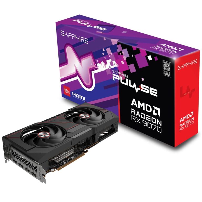 AMD Radeon RX 9070 Graphics Card with Dual-X Cooling