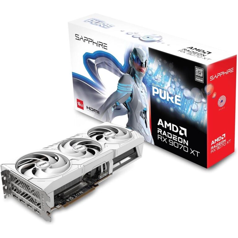 Sapphire Pure AMD Radeon RX 9070 XT OC Graphics Card with 16GB GDDR6 RDNA 4
