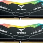 TEAMGROUP T-Force Delta RGB DDR5 Ram 32GB (2x16GB) 6000MHz PC5-48000 CL38 Desktop Memory Module Ram for 600 700 Series Chipset XMP 3.0 Ready Black - FF3D532G6000HC30DC01