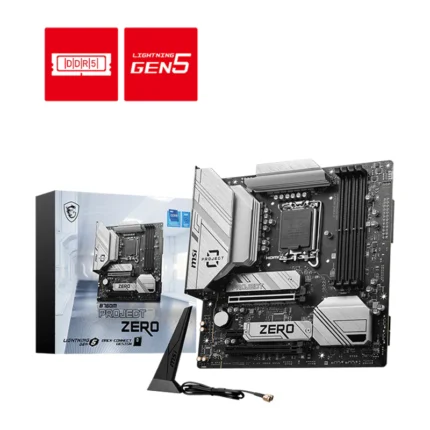 MSI B760M Project Zero Gaming Motherboard