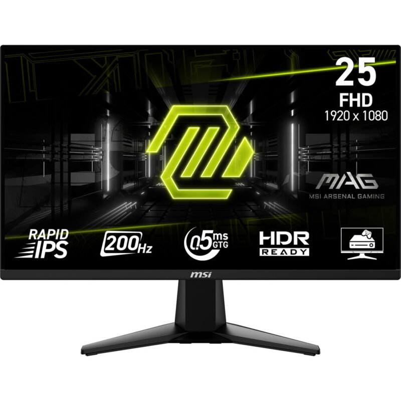 MSI MAG 255F E20 24.5-inch HDR 200Hz Gaming Monitor Front View