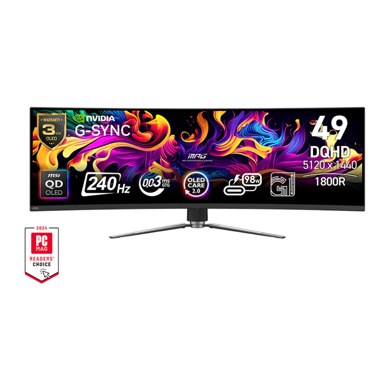 MSI MPG 491CQPX QD-OLED MONITOR-1 MSI MPG 491CQPX QD-OLED MONITOR