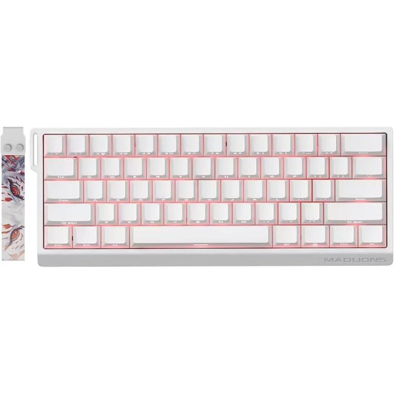 Madlion MAD60 HE White 60% Gaming Keyboard
