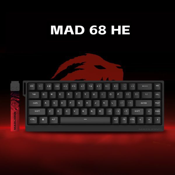 Madlion MAD68 HE Black 65% Gaming Keyboard