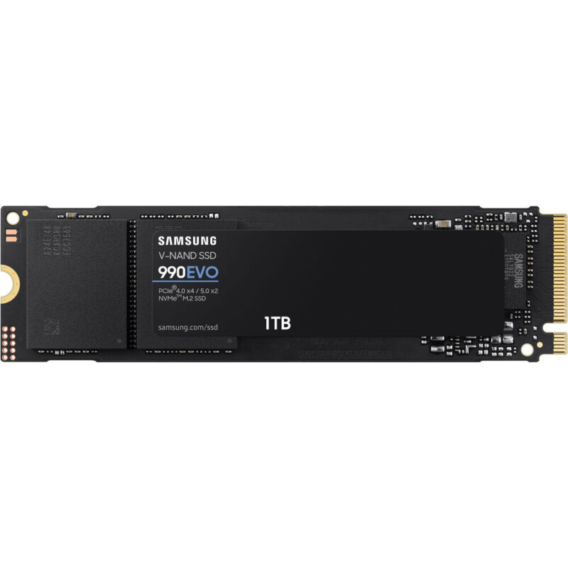 Samsung 990 EVO Gen5 1TB M.2 NVMe SSD close-up