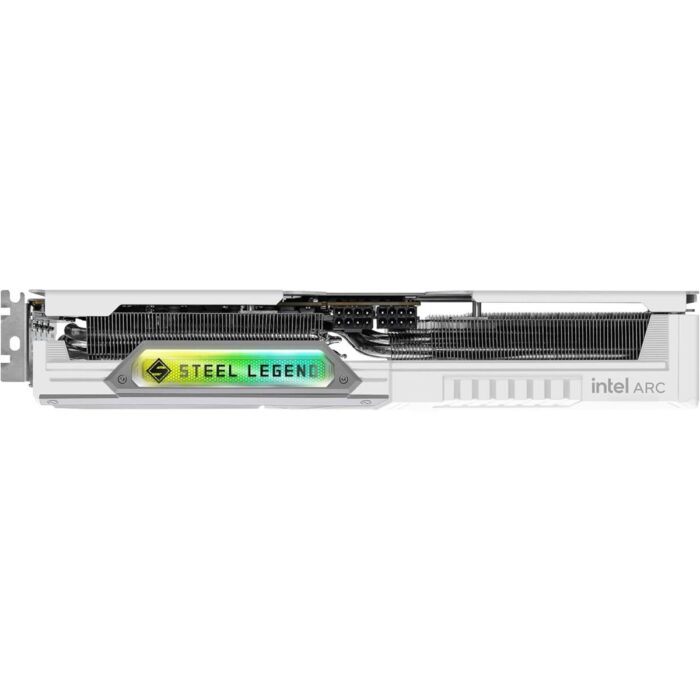ASRock Intel Arc B580 Steel Legend 12GB OC graphics card triple-fan cooling and DisplayPort HDMI outputs