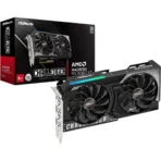 ASRock AMD Radeon RX 9060 XT 8GB OC GDDR6 Graphics Card Front View