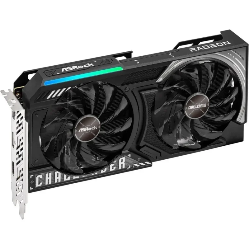 ASRock AMD Radeon RX 9060 XT 8GB OC GDDR6 Graphics Card Front View