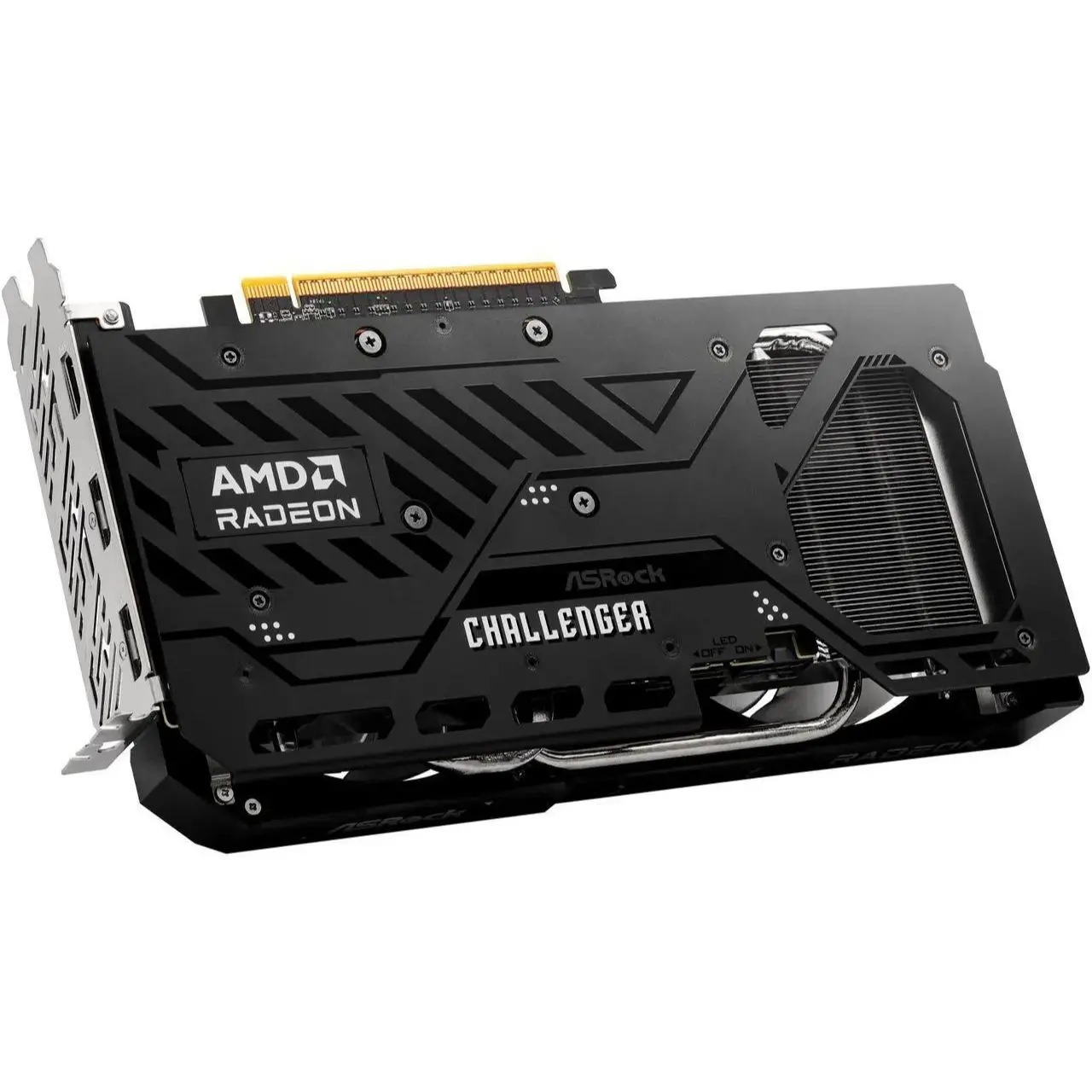 asrock-rx-9060-xt-challenger-8gb-oc-gpu-price-in-pakistan-amirtraders.com.5 ASRock AMD Radeon RX 9060 XT 8GB OC GDDR6 Graphics Card Front View