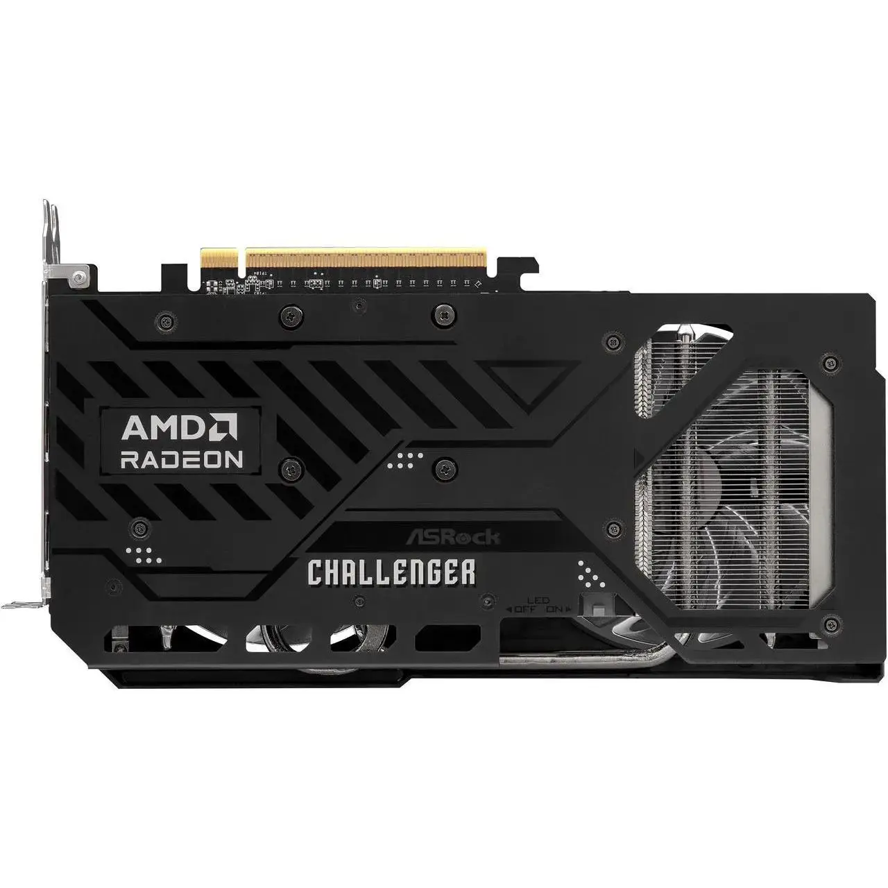 asrock-rx-9060-xt-challenger-8gb-oc-gpu-price-in-pakistan-amirtraders.com.6 ASRock AMD Radeon RX 9060 XT 8GB OC GDDR6 Graphics Card Front View