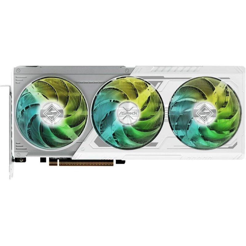 ASRock AMD Radeon RX 9070 XT Steel Legend 16GB White GPU