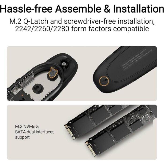 Asus Cobble SSD Enclosure with USB-C 10Gbps and dual NVMe/SATA support