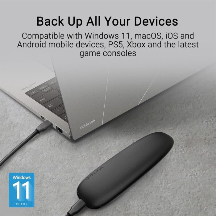 Asus Cobble SSD Enclosure with USB-C 10Gbps and dual NVMe/SATA support