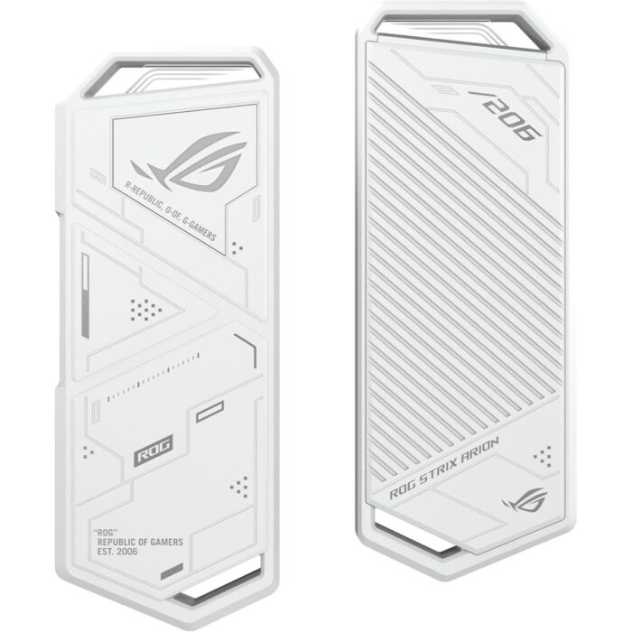 Asus Rog Strix Arion White M.2 NVMe SSD Enclosure with USB 3.2 Gen 2 and ARGB