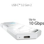 Asus Rog Strix Arion White M.2 NVMe SSD Enclosure with USB 3.2 Gen 2 and ARGB