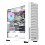 DarkFlash DF2100 ARGB Mid-Tower ATX Gaming Case – White