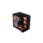 FROZER Infinity Plus ATX PC Case Black with 4 ARGB Fans