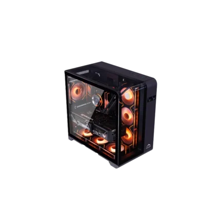 FROZER Infinity Plus ATX PC Case Black with 4 ARGB Fans