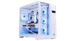 FROZER Infinity Plus ATX PC Case White with ARGB Infinity Mirror Fans