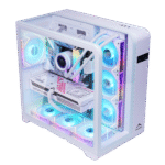 FROZER Infinity Plus ATX PC Case White – 4x Infinity ARGB Fans, Premium Airflow Design