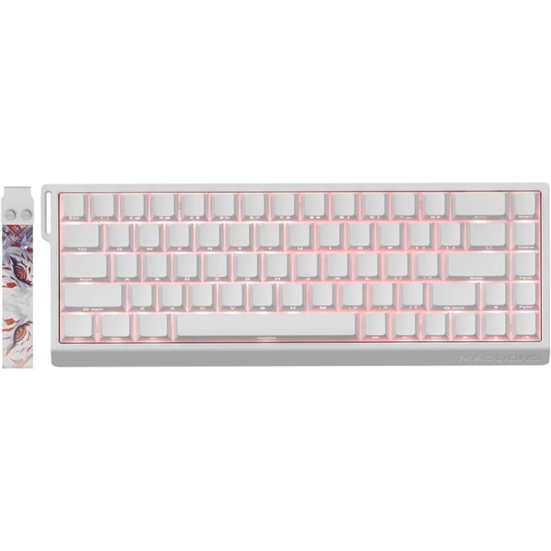 Madlion MAD68 HE White 65% Gaming Keyboard