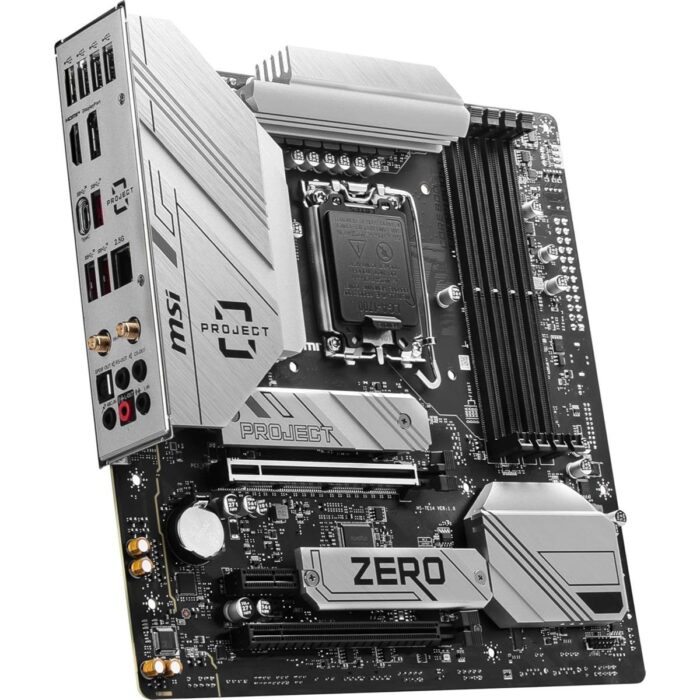 MSI B760M Project Zero DDR5 Gaming Motherboard with Wi-Fi 6E and PCIe 5.0