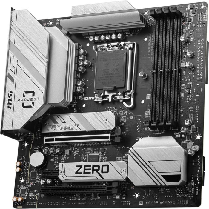 MSI B760M Project Zero DDR5 Gaming Motherboard with Wi-Fi 6E and PCIe 5.0