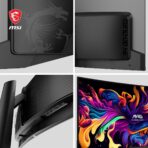 MSI MPG 341CQPX QD-OLED 34-inch 240Hz Curved Gaming Monitor front and side view