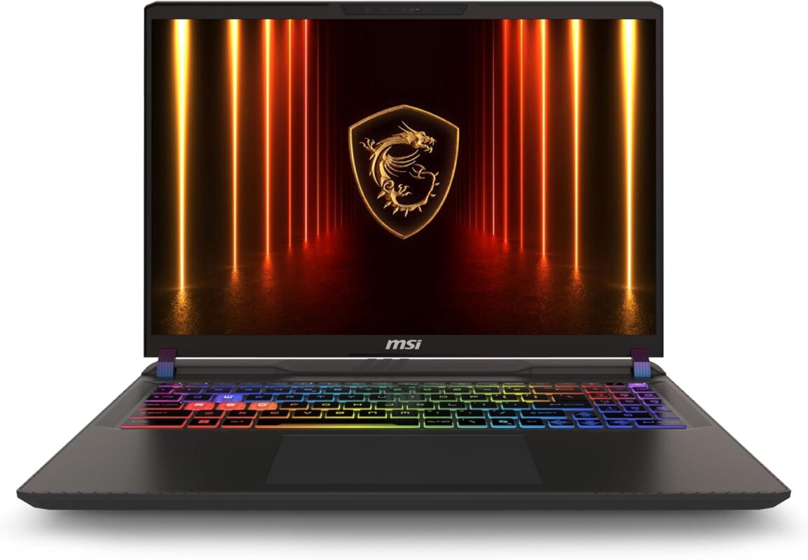 MSI Vector 16 HX AI A2XWHG-061US Gaming Laptop with Core Ultra 7 and RTX 5070Ti