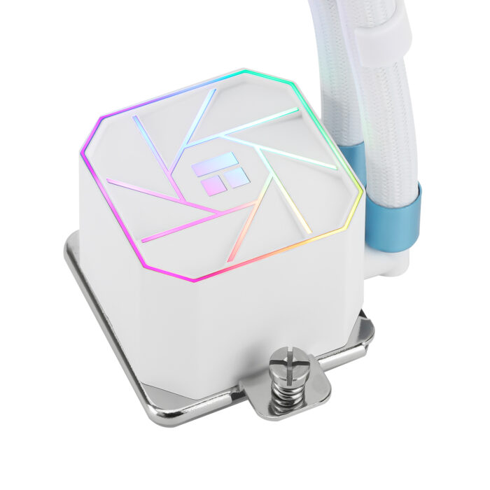 Thermalright Aqua Elite 240 V3 ARGB white AIO CPU cooler with dual fans and ARGB lighting
