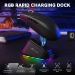 ATTACK SHARK G3PRO Tri-mode Wireless Gaming Mouse [Black] - Image 2