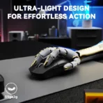 ATTACK SHARK G3PRO Tri-mode Wireless Gaming Mouse [Black] - Image 4