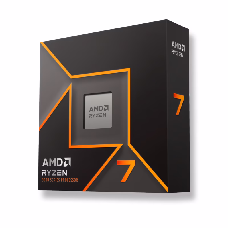 AMD Ryzen 7 9700X boxed CPU with 1-year warranty