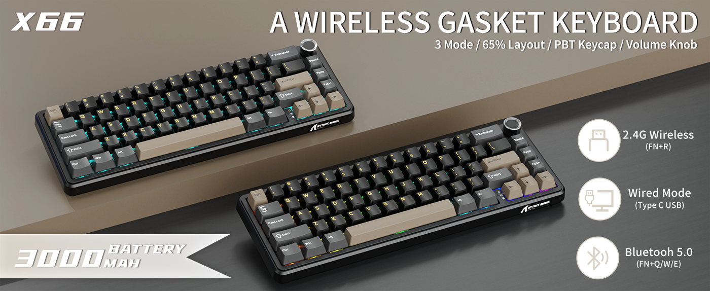 Attack Shark X66 Mechanical Keyboard