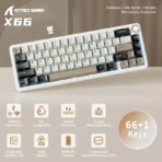 Attack Shark X66 60% Mechanical Keyboard - Cheese White - Image 2