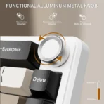 Attack Shark X66 60% Mechanical Keyboard - Cheese White - Image 4